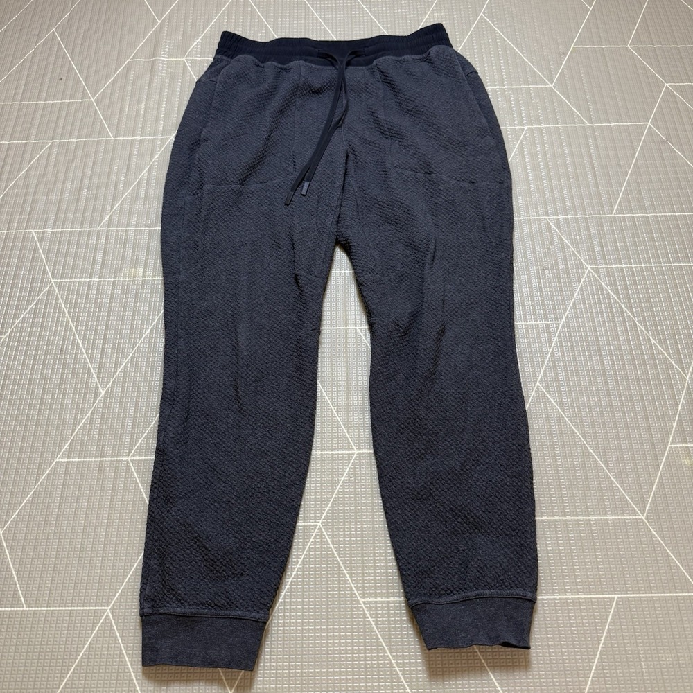 Lululemon At Ease Jogger Mens L Heathered Black LM5642S Textured Knit